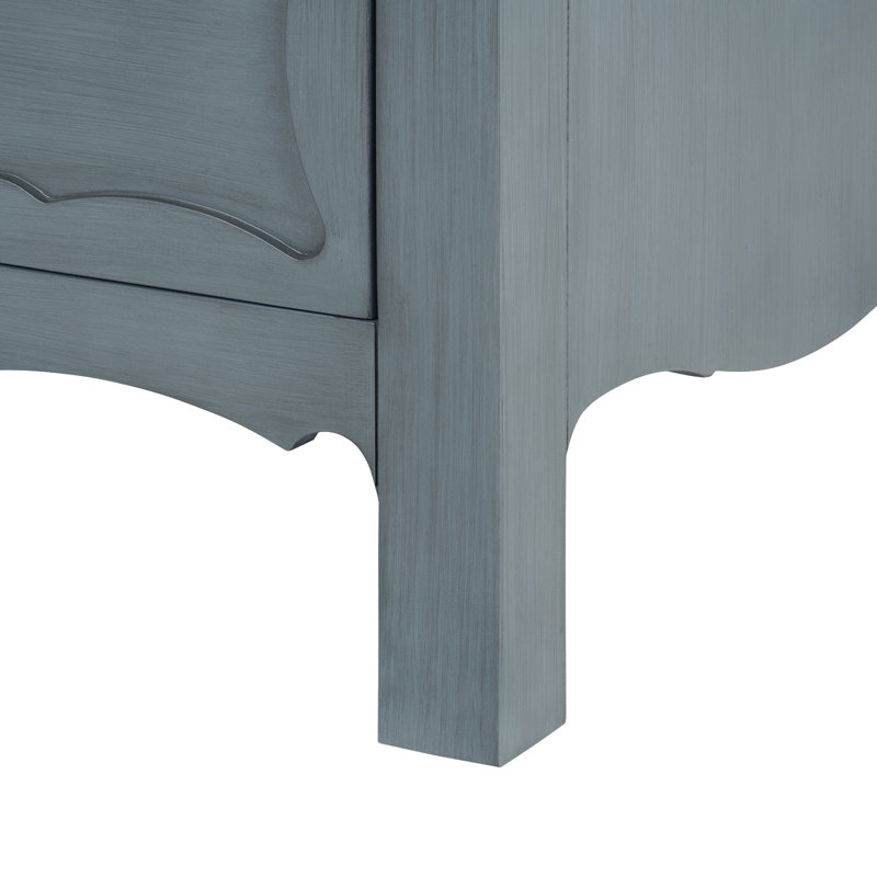 Sara 3-Drawer End Table, Foggy Horizon