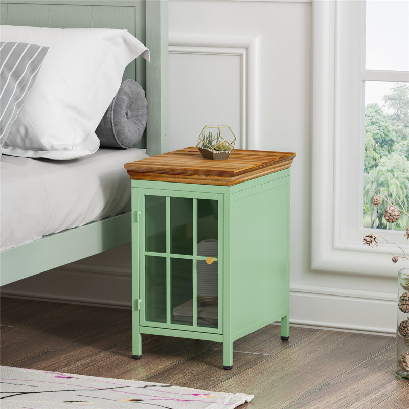 Table de chevet polyvalente avec armoire de rangement pour chambre à coucher et salon