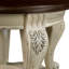 Table de bout ronde 22 pouces à deux tons, table d'appoint en bois massif avec tablette, table de coin de salon facile à assembler-1606552932