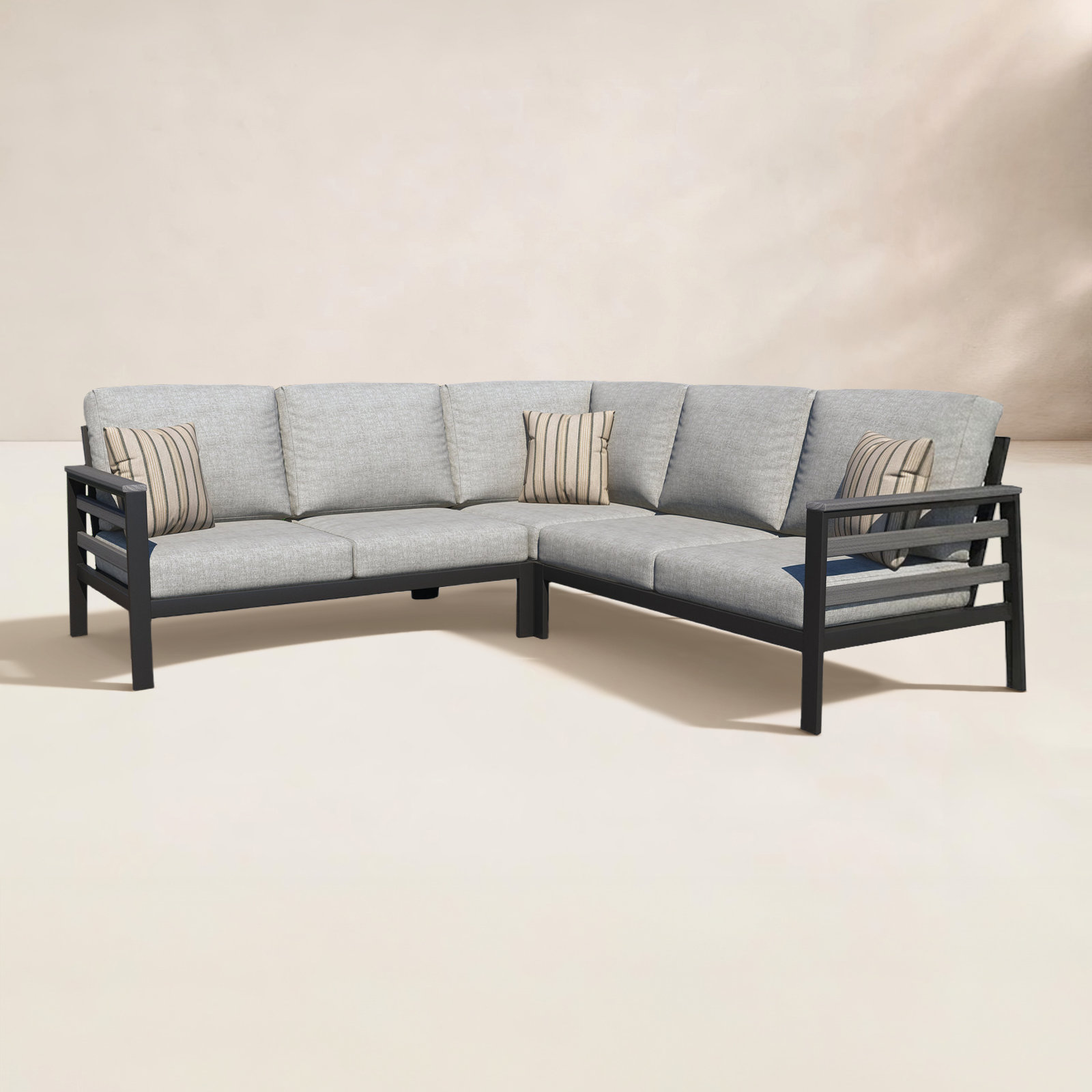 Townsend 87" Sunbrella® Patio Sofa, Canvas Granite Sunbrella® Canvas