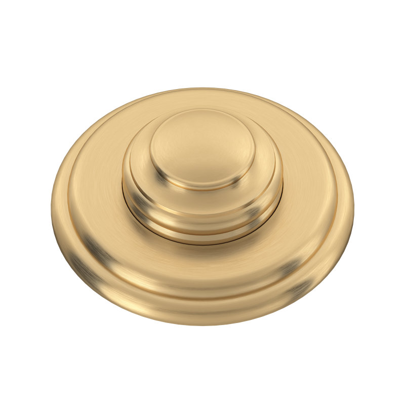 Rohl Waste Disposal Air Switch Button, Satin English Gold