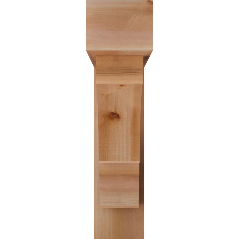 Balboa Block Offset Brace Bracket, 34 x 34, 8"W Western Red Cedar (Rough Sawn)