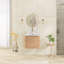Meuble-lavabo mural simple 23,6 po avec dessus en pierre reconstituée-586697469