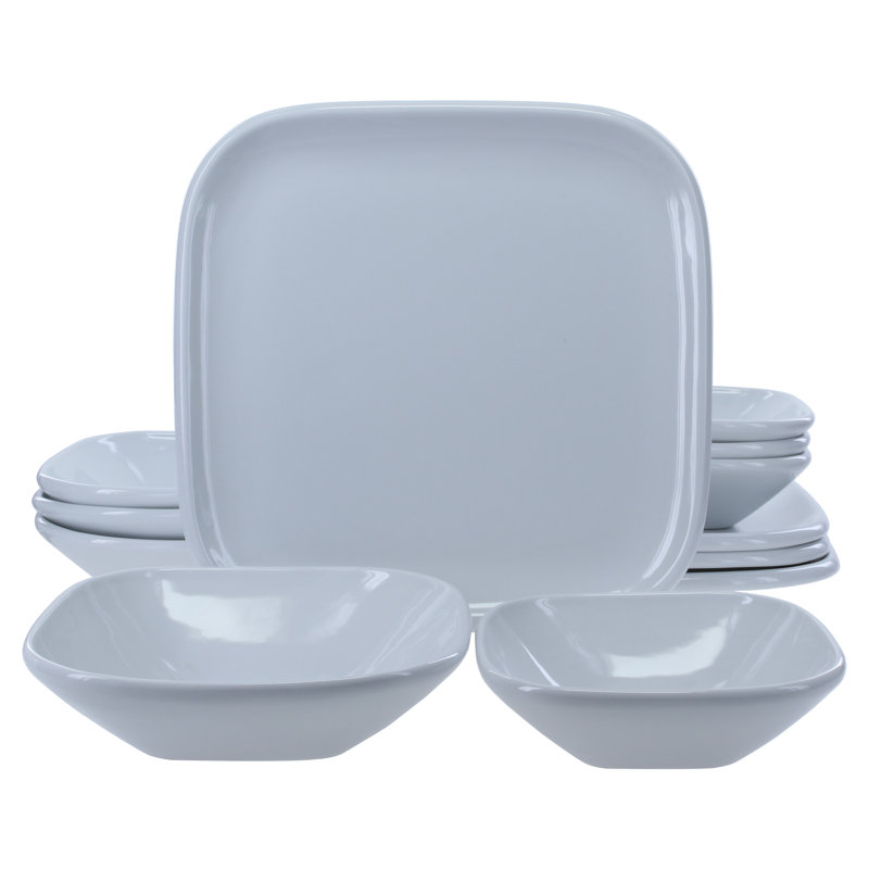 12-Piece, Impulse Dinnerware Set, White