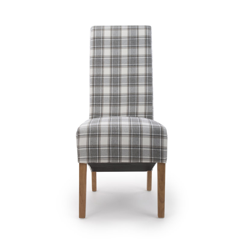 Seligman 47cm H Polyester Blend Upholstered Accent, Cappuccino Check