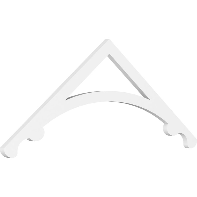 Pignon en PVC de qualité architecturale Legacy, H 18 po x l 48 po x P 1 po, 9 / 12