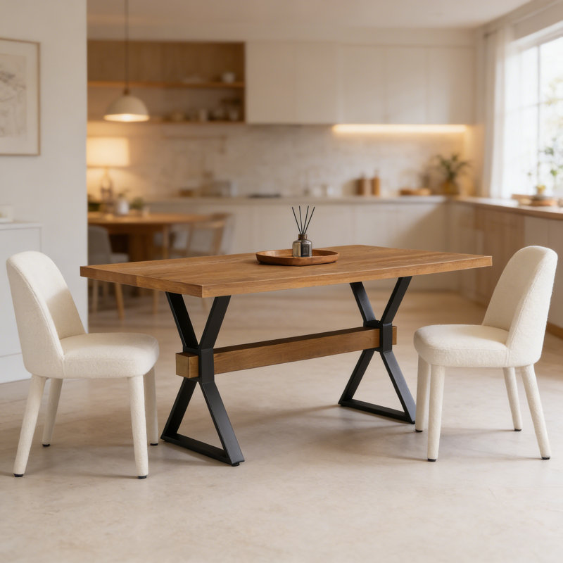 Table à manger, Brun / Noir