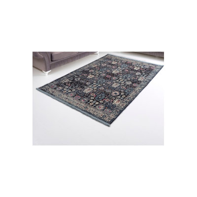 Navy Vintage Multicolor Woven Base Rug