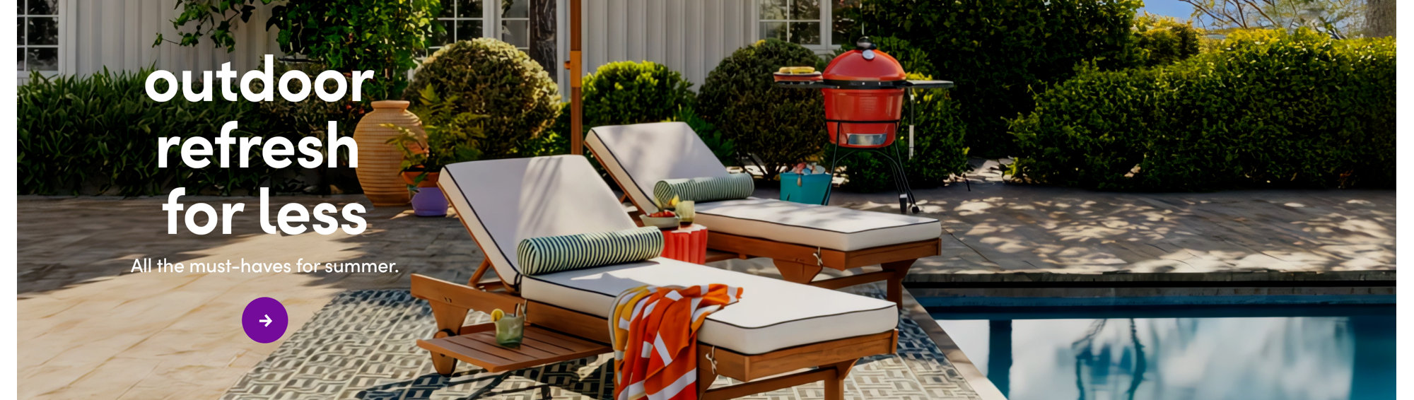 outdoor refresh for less