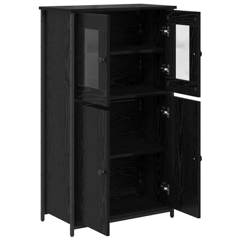 62cm Sideboard, Black Oak
