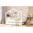 Zhayne Wooden House Bed with Trundle-1451600451-1451600449