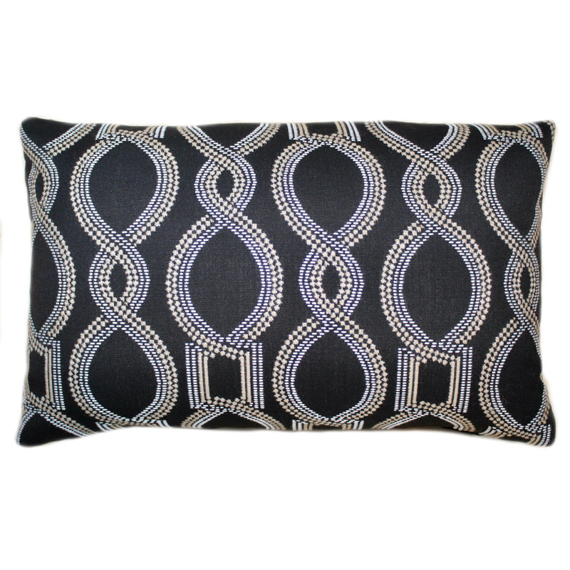 Housse de coussin d'extérieur rectangulaire et insert