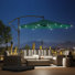 Parasol en porte-à-faux illuminé 120 "avec base Arch