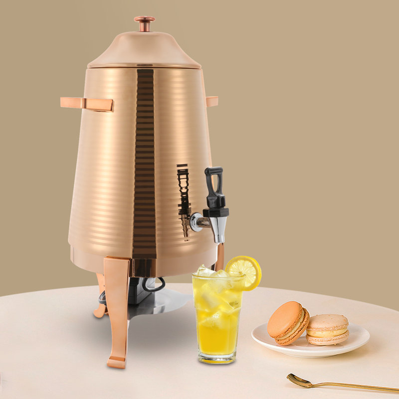 Distributeur de boissons 13L en acier inoxydable, distributeur de boissons chaudes et froides pour hôtels, restaurants et fêtes
