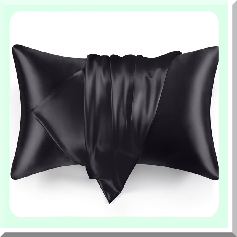 HairGuard Pillowcase Set - Queen Size (20x30 inches) - Cooling Slip Pillow Covers with Envelope Closure - Pack of 2