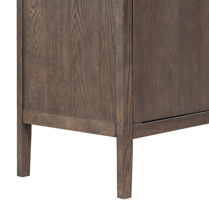Rustic Storage Cabinet Sideboard, Espresso