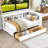 Twin Daybed with 2 Drawer and Cabinets and USB-2062346037
