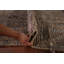 Tapis oriental brun à rayures marocaines 6 x 11
