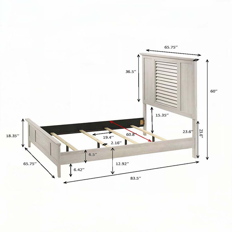 Lit plateforme Wood