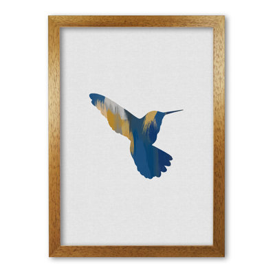 Hummingbird Blue & Yellow II - Print