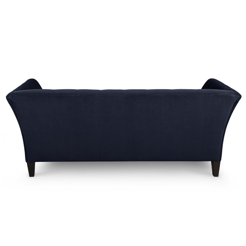 Carruth Upholstered 91'' Sofa, Bella Ink Performance Velvet