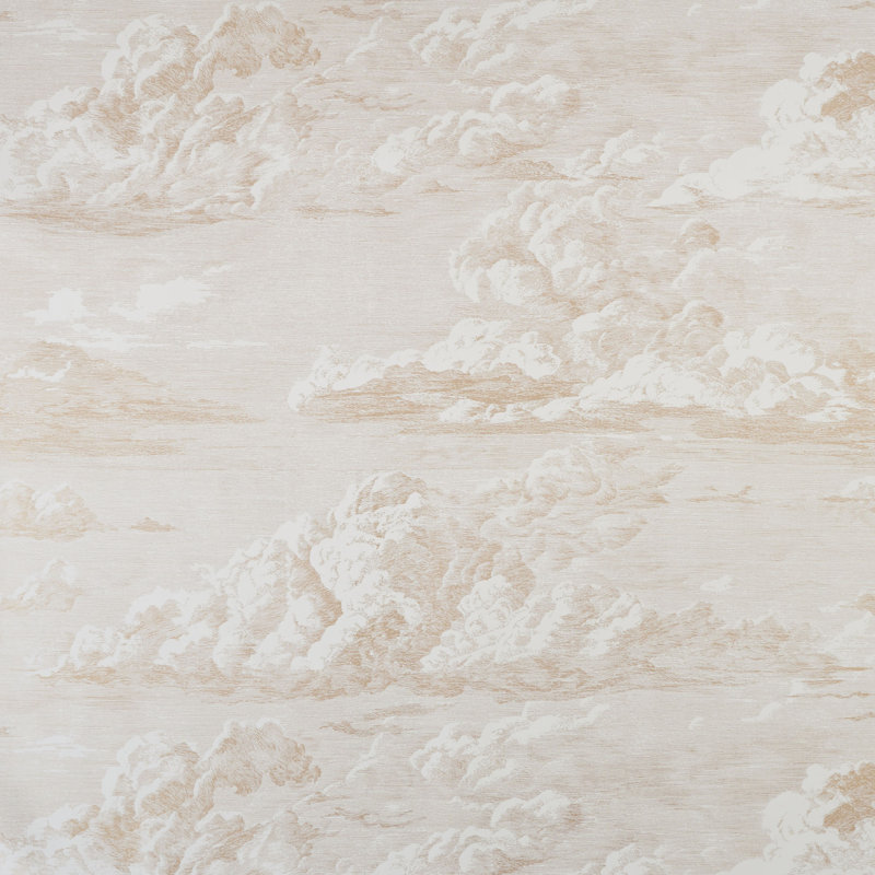 Cloud Toile Wallpaper, Gold