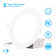 6.3'' Selectable Color Temperature Dimmable Air-Tight IC Rated LED Canless Recessed Lighting Kit