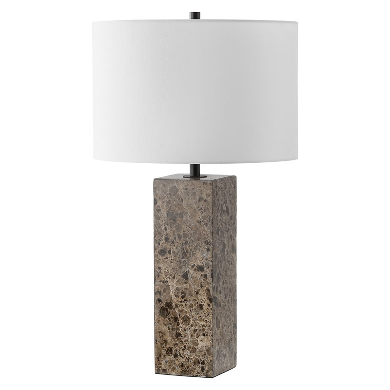 Aubray Table Lamp, Travertine
