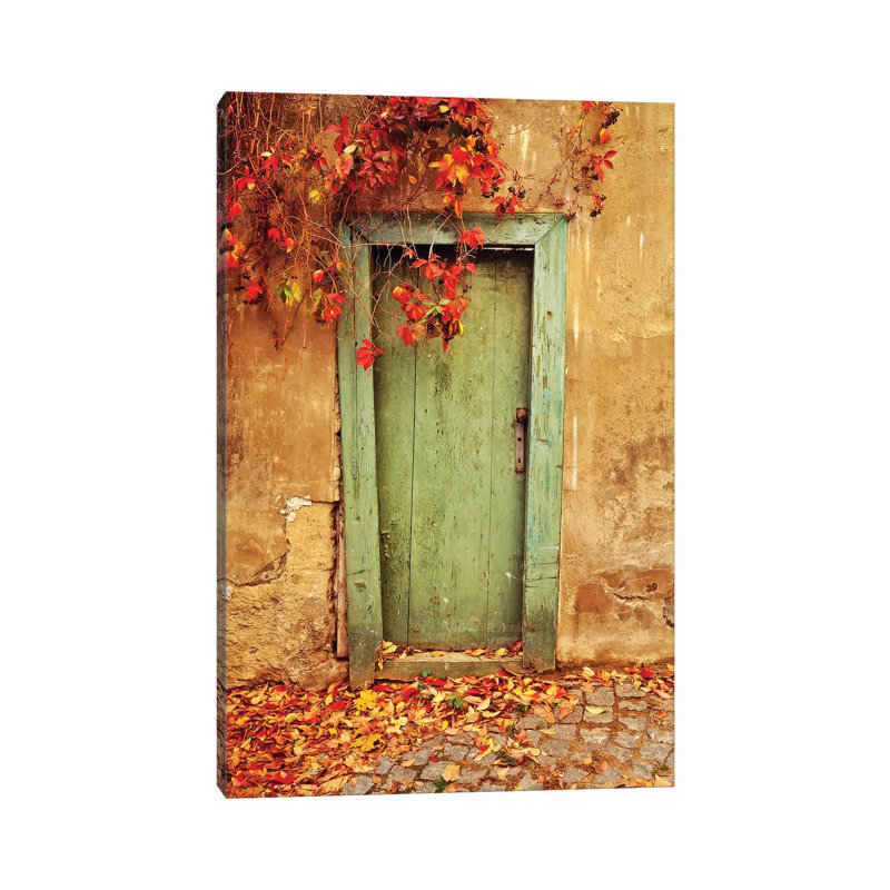 République tchèque, Prague. Porte patinée. par Jaynes Gallery - Photographie sur toile tendue, H 18 po x l 12 po x 1,5 po