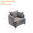 40.2" Chenille Removable Cover Soft Seat Sofa-2143072211