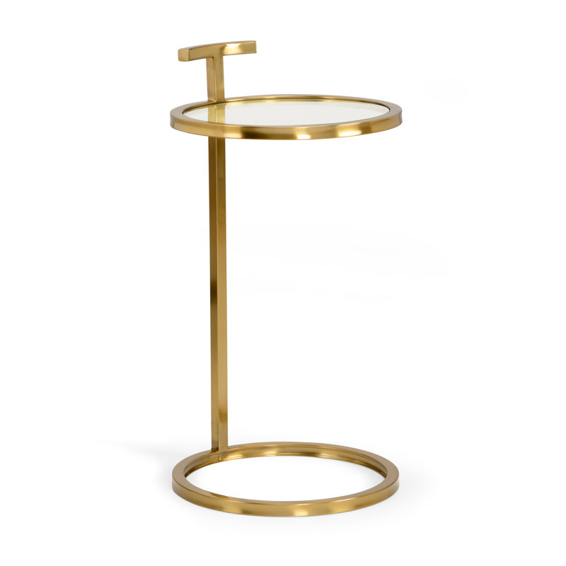 Elsie Glass End Table