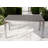 Stillwater 6-Person 59'' Rectangular Aluminum Outdoor Dining Set – Modern Patio Furniture with Rust-Free Frame, Poly Resin Slatted Top & Water-Draining Design-102441760-102441762
