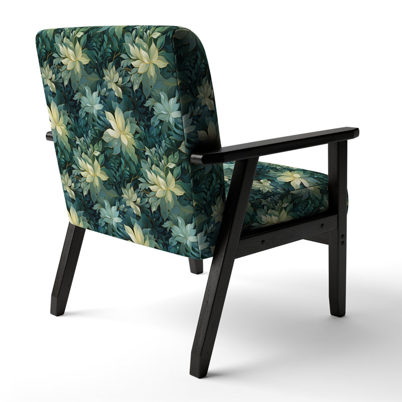 Fauteuil d'appoint rembourré Ethereal Tropical Camouflage I