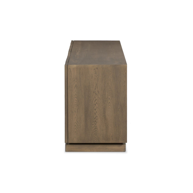 Asbury Media Console-Light Wash Oak, Light Wash Oak