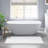 1 PCS 100% Cotton Tufted 3000 GSM Reversible Bath Rug White-563027745