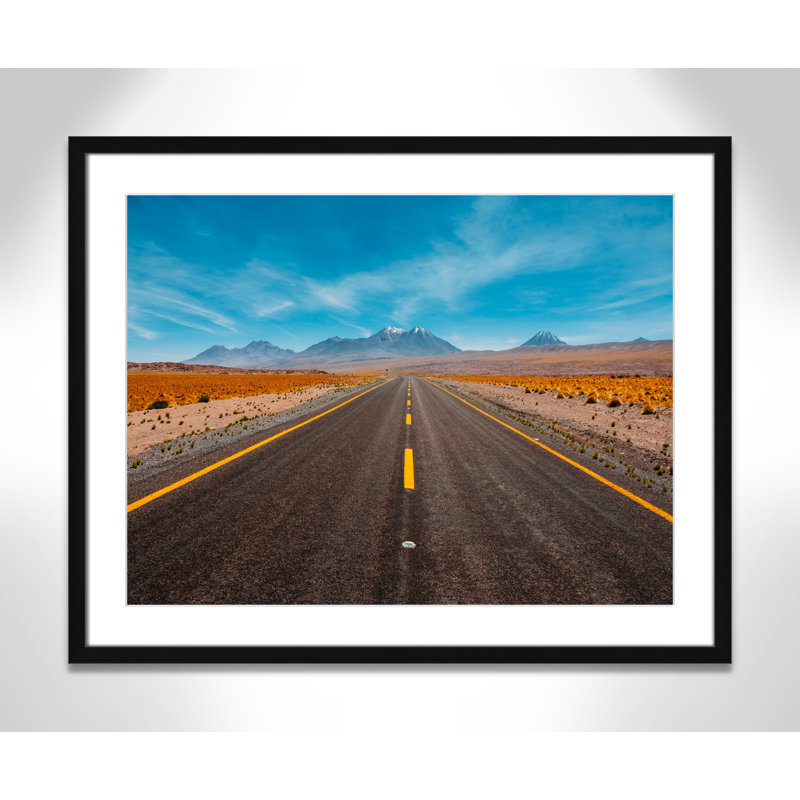 " Road Trip " by Diego Jimenez, Black Box Frame, White, 23.5" H x 29.5" W x 1.25" D