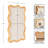 Rahfy Modern Scalloped Rattan Framed Pinboard for Wall