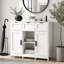 Armoire de plancher en bois durable avec plusieurs tiroirs et tablettes pour un rangement domestique efficace-274119221