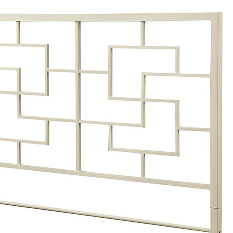 Freret Metal Open-Frame Bed, King, White