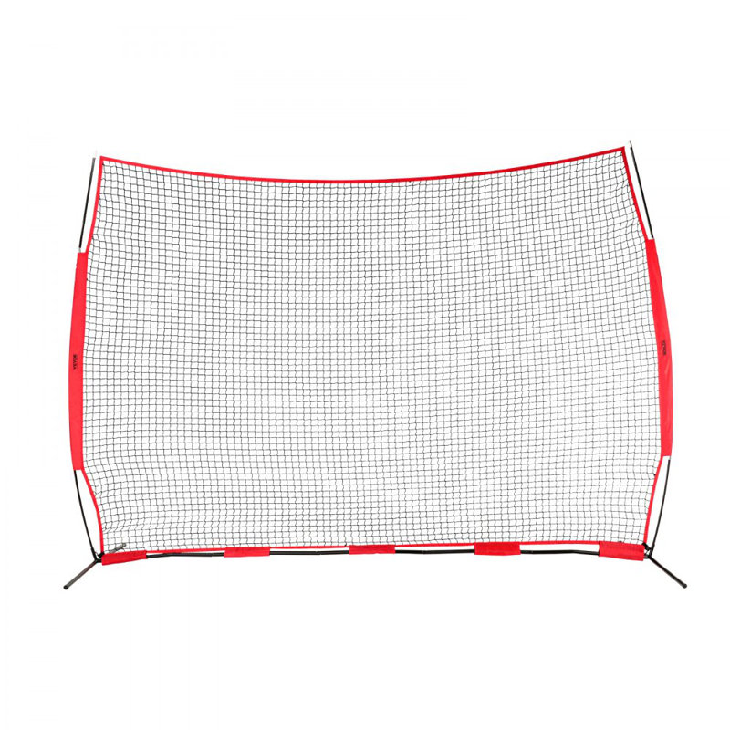Barricade Backstop Net, 12x9 ft Ball Sports Barrier Netting, Portable Practise Equipment