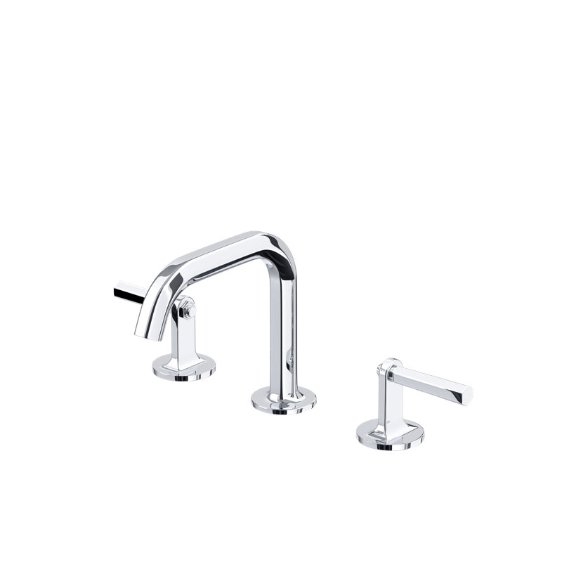 Modelle Widespread Lavatory Faucet With U-Spout, Polished Chrome