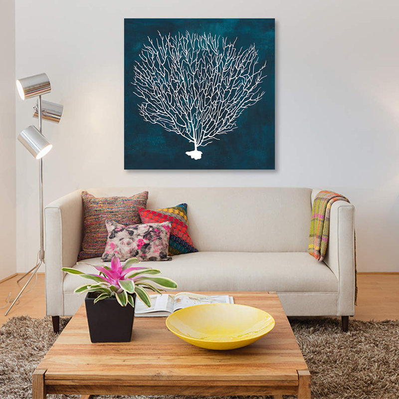 «Inverse Sea Fan IV», impression sur toile, H 37 po x l 37 po x P 1,5 po, Toile tendue, Pas de tapis