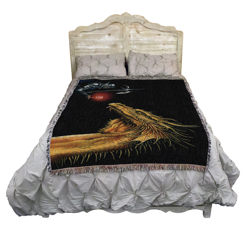 Couverture en coton Pure Country Weavers Gold par Knight par Ciruelo