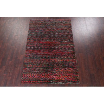 Tapis oriental abstrait fait à la main