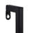 Wood Minimalistic Floating Brown Wall Shelf with Black Metal Frames Set
