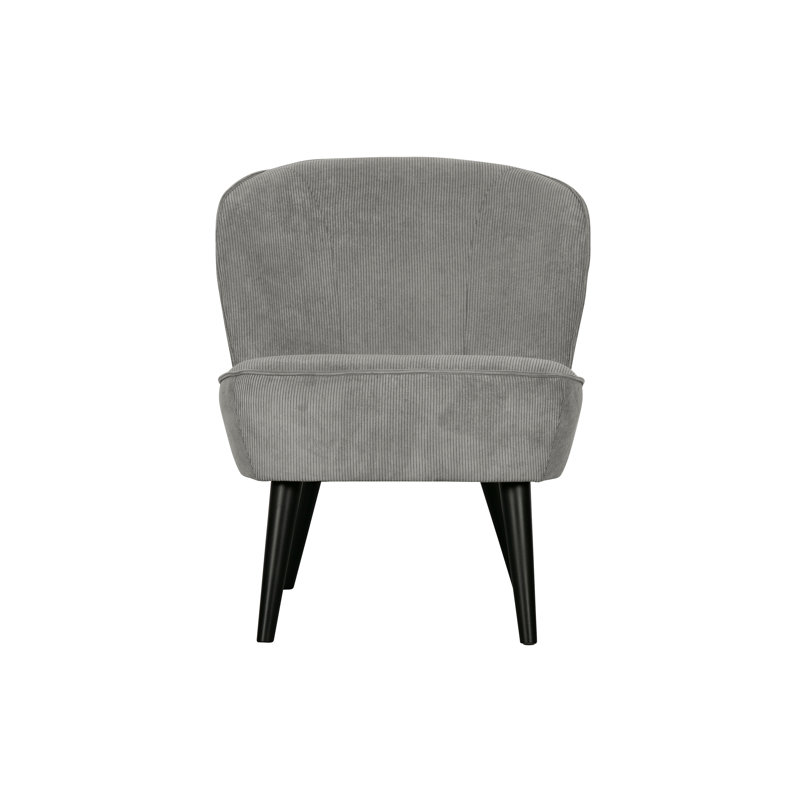 Sara Upholstered Slipper Chair, Grey