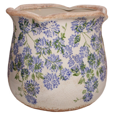 Pot et pot de fleurs rétro en céramique rétro, pot de fleur antique rétro pour plantes d'intérieur et décoration de jardin
