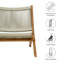Chaise longue pliante en teck et corde Vienna Vienna-105239669