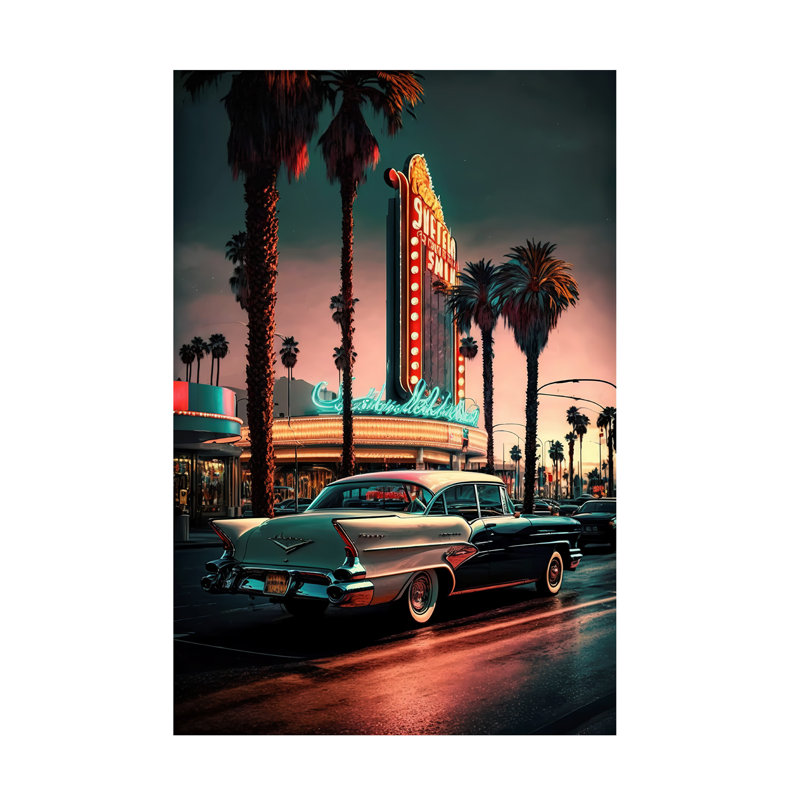 «Las Vegas Strip», impression sur toile par Ray Heere, H 24 po x l 16 po x P 2 po