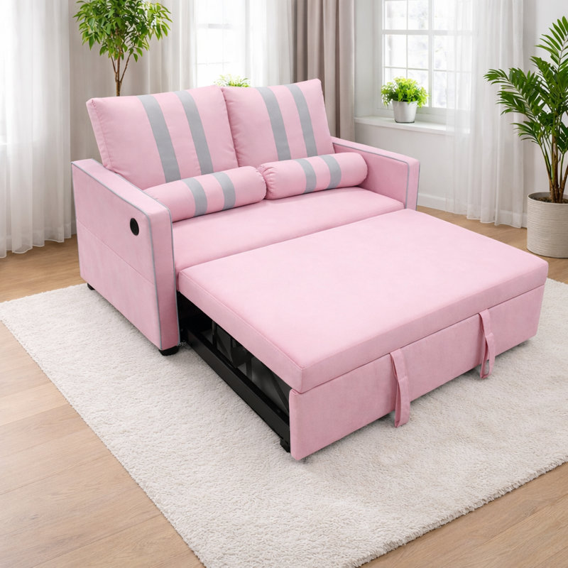 Sectionals, Fabric - Pink